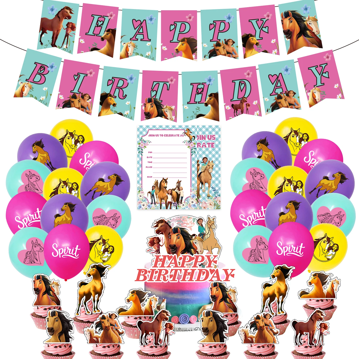 Спиртовая езда дневной день рождения баннер карточка мультяшный лес животное