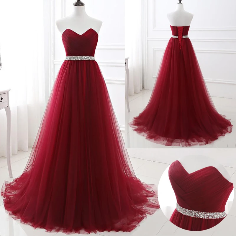 

2021 новый в наличии ТРАПЕЦИЕВИДНОЕ ПЛАТЬЕ из мягкого фатина темно-красный платье для выпускного вечера ручной Бисер Сексуальные вечерние пл...