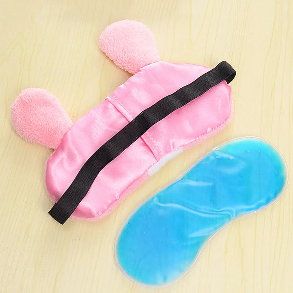 Милая маска с кроличьим глазом мягкая набивная повязка на глаза для сна