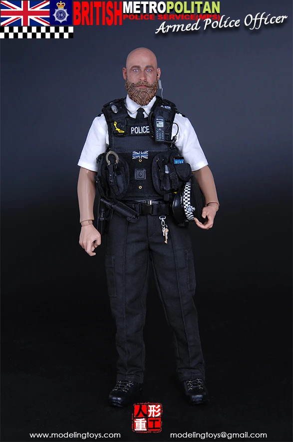 MODELING TOYS MILITARY SERIES: BRITISH METROPOLITAN POLICE SERVICE - ARMED OFFICER 1/6 Figure MMS9002 A Best Price | Игрушки и хобби