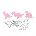 Штампы Julyarts 2020 для скрапбукинга, с милыми динозаврами, для рукоделия, скрапбукинга, фотоальбома, декоративного тиснения, бумажных открыток