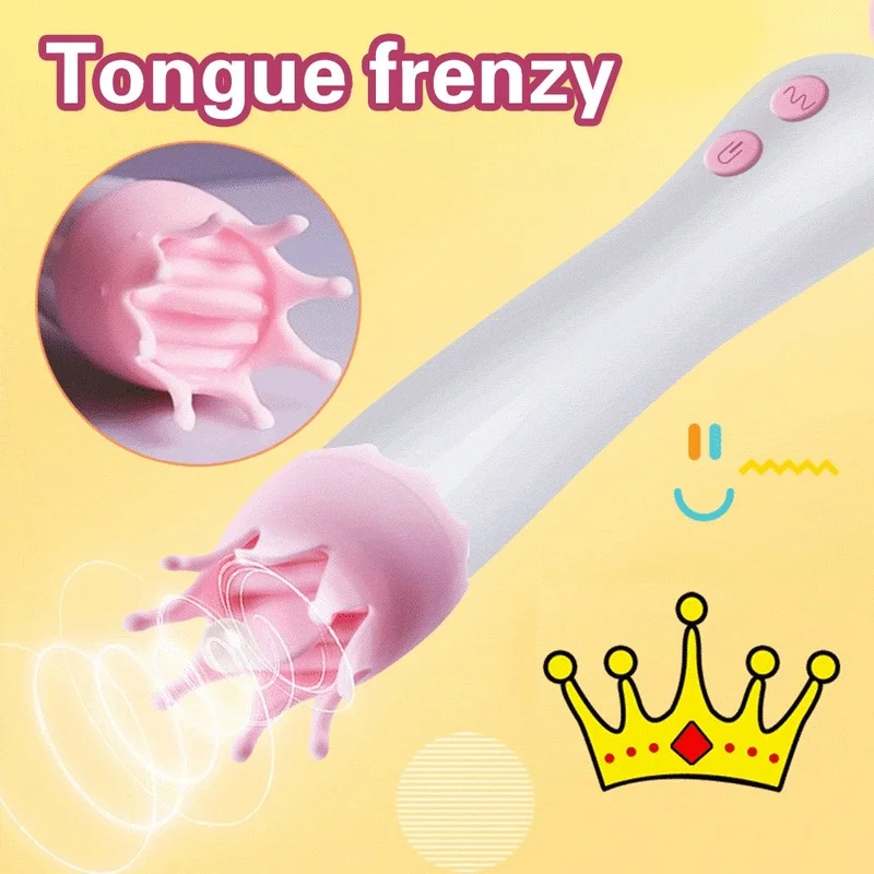 

Oral Clit Vibrators Tongue Licking G-spot Clitoral Nipple Massager Vibrator for Women AV Magic Wand Dildo Vibrator Adult Sex Toy