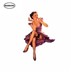 HotMeiNi 13 см x 8,9 см оригинальная ШТЫРЬКОВАЯ девушка радиоуправляемая наклейка мотоциклетный автомобиль водонепроницаемые наклейки