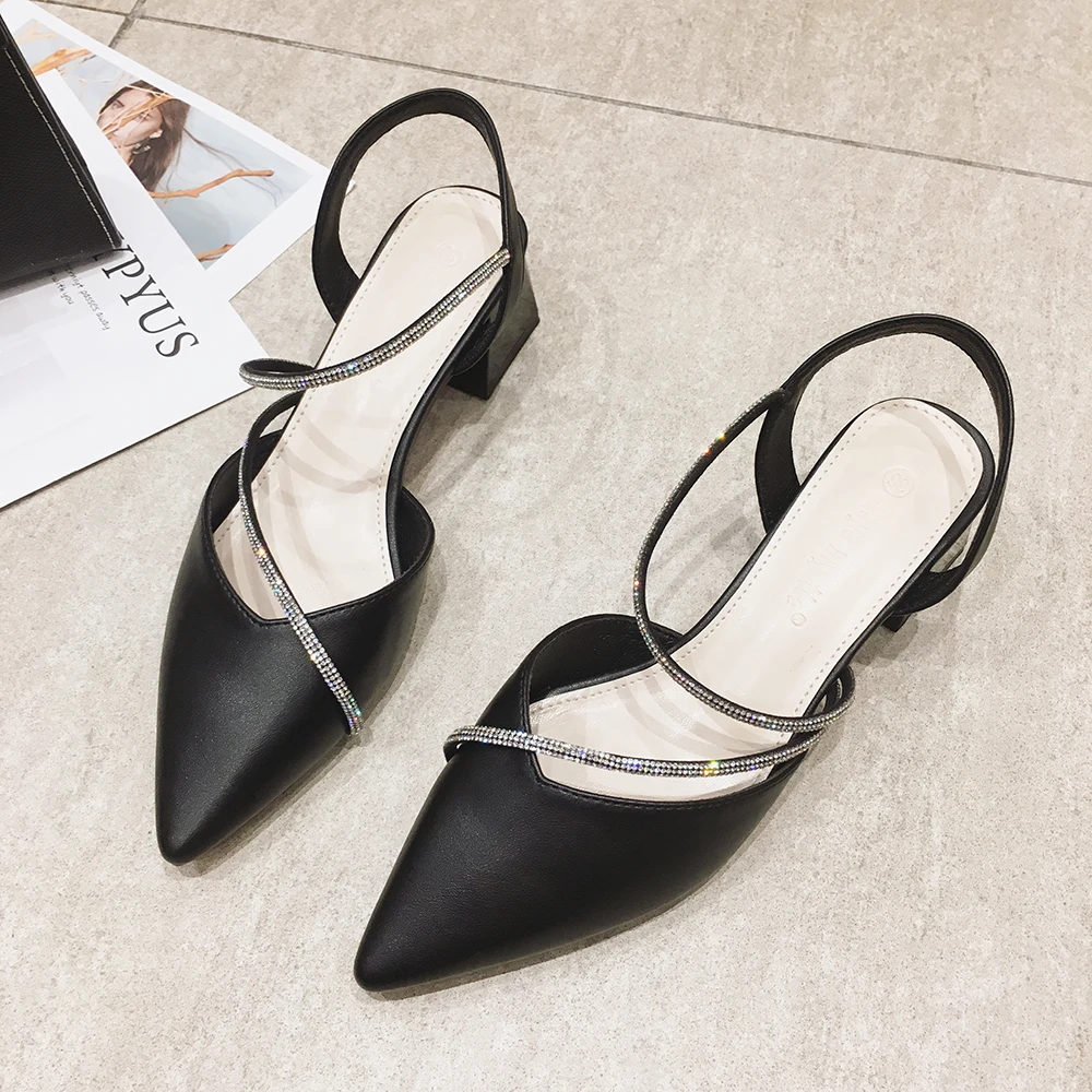 Женские босоножки 2020 новые летние модные сандалии для женщин с острым носком