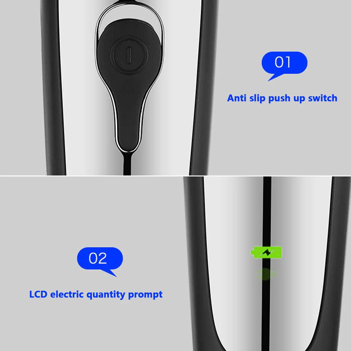 

6-in-1 Digital Hair Trimmer Rechargeable Electric Hair Clipper Cordless Haircut Beard Shaver Razor Nose Hair Remover Hair Cutter