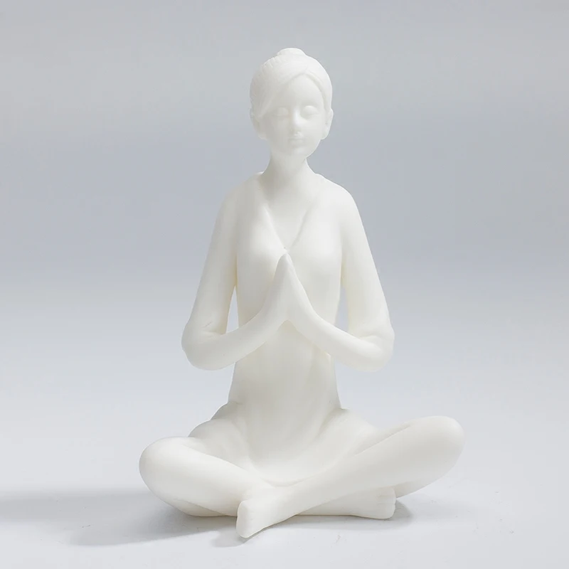 

ceramic beauty Yoga girls lady statue home decor crafts room decoration objects yoga ornament porcelain figurine sports statue