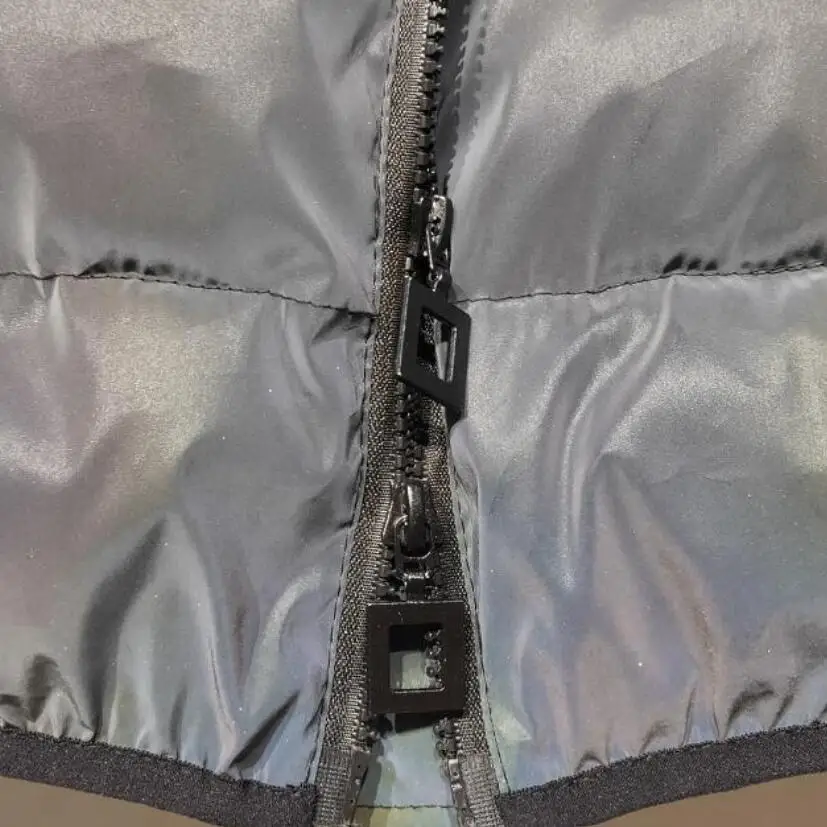 Молодежная мужская зимняя куртка для женщин светоотражающее пальто в стиле