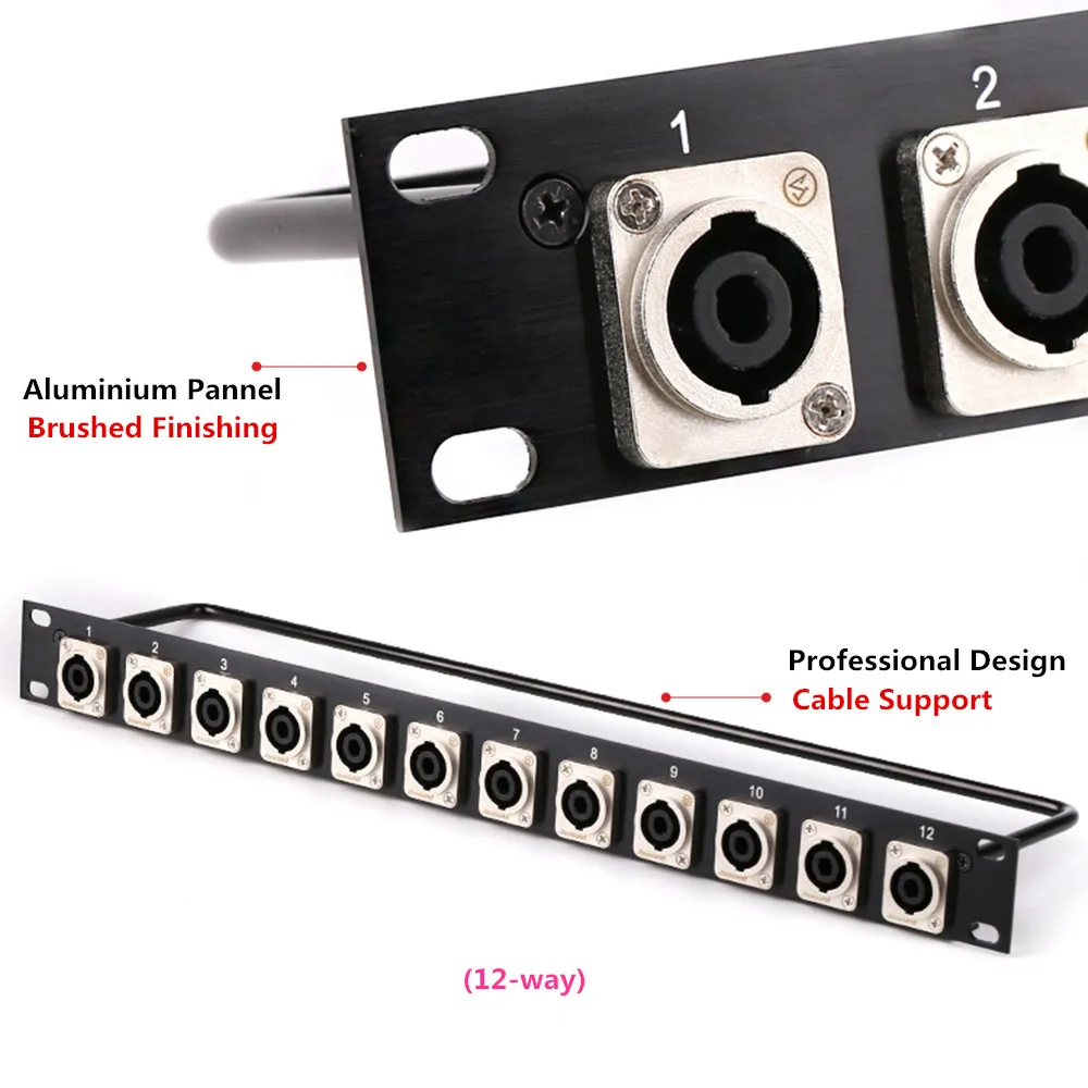 Стойка для соединительной панели 8 12 16 передач соединитель шасси 1U Полетный чехол