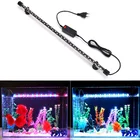 Светодиодсветильник лампа для аквариума, водонепроницаемый подводный декоративный светильник с зажимом, погружная лампа для выращивания растений, лампа для аквариума 18-58 см