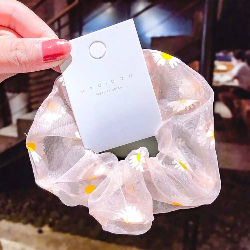 Новинка лета 2020 женские большие милые розовые резинки для волос девочек тканевая