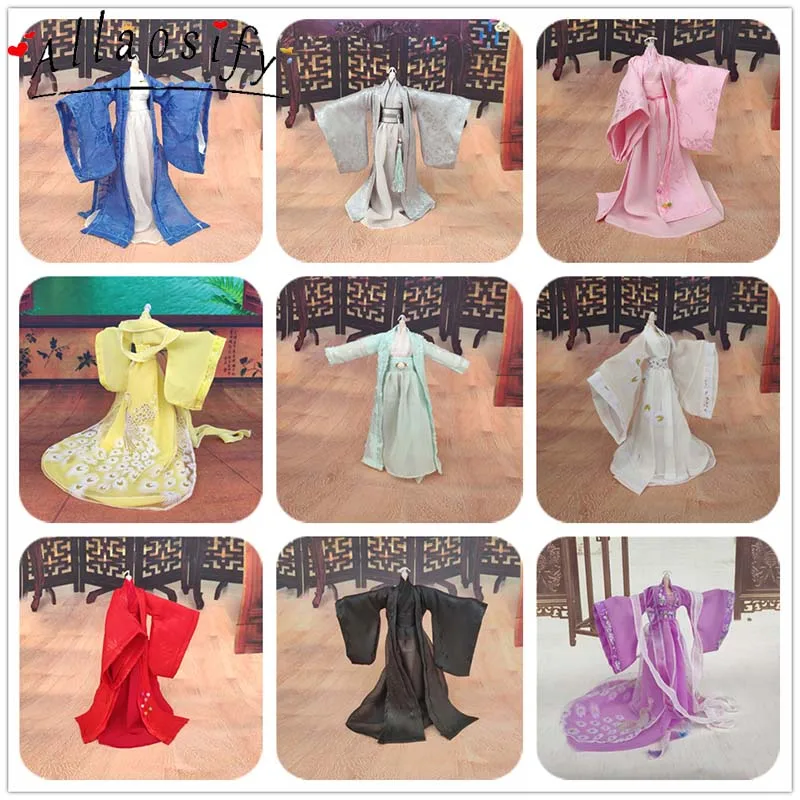 

Allaosify 1/6 костюм в китайском стиле, Одежда для кукол BJD
