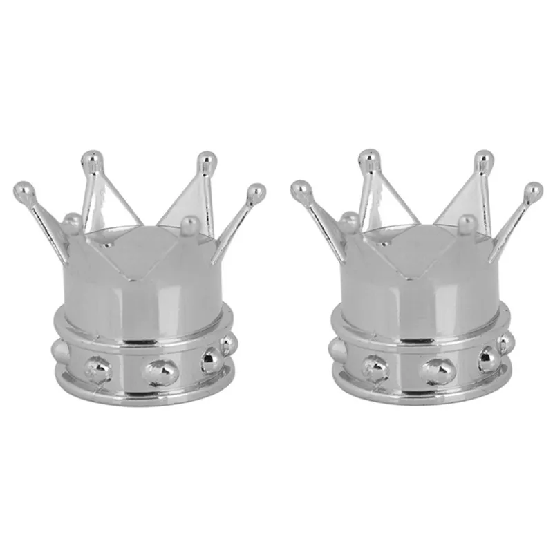 

2pcs Bicycle Tire Valve Caps Universal Dustproof Gold Stem Tire Crown Valve Auto Caps Wheel Tyre Valve Truck Air Bike B5H8