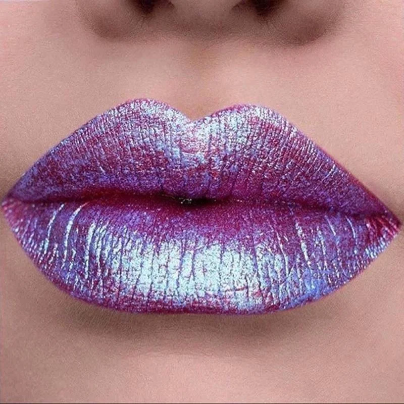 HOT 12 Colors Glitter Lip Gloss Diamond Shine Lips Makeup Metallic Matte Lipstick Waterproof Lasting |