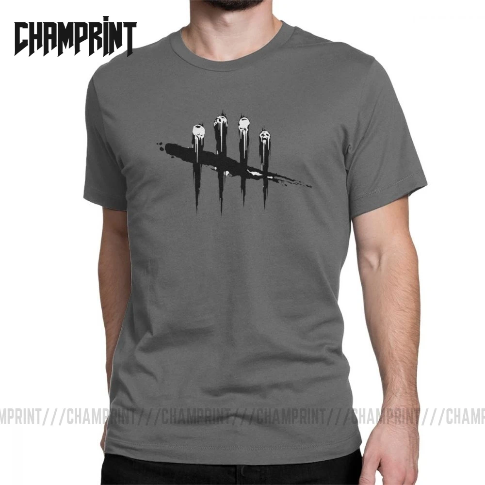 Мужские мертвецы дневного света видео игра Leatherf топор футболка ужас видеоигра Dbd