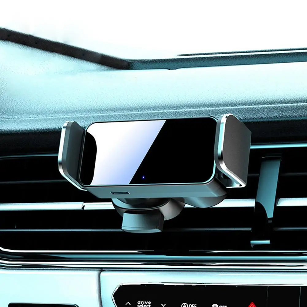 

Car Phone Holder Electric Induction Mobile Phone Holder 150ma Car Air Outlet Clamp Phone Mount Instrument Panel Paste Bracket