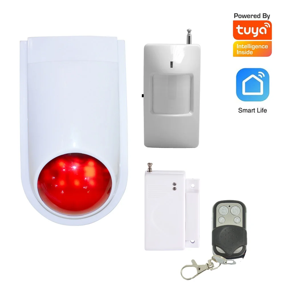 Беспроводная уличная водонепроницаемая сирена tuya 2 4G Wi Fi Стробоскопическая с