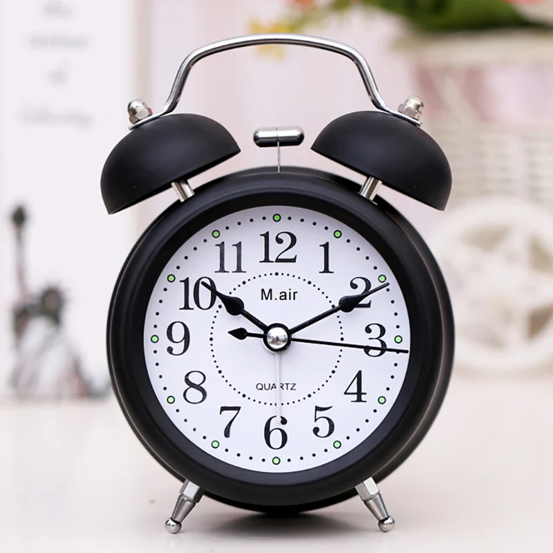 

Creative Cartoon Alarm Clocks Kids Battery Girls Boys Metal Plating Alarm Clocks Student Silent Reveil Matin Room Decor DM50AC