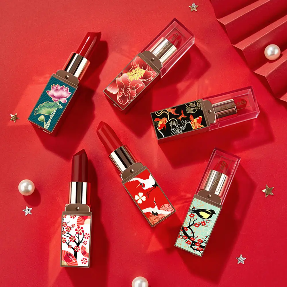 

6 Colors Lips Makeup Lipstick Lip Gloss Long Lasting Moisture Cosmetic Lipstick Red Lip Matte Lipstick Waterproof