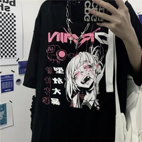 nicemix vintage anime cartoon t shirt women clothes gothic tshirt streetwear print loose tops korean summer black t shirt