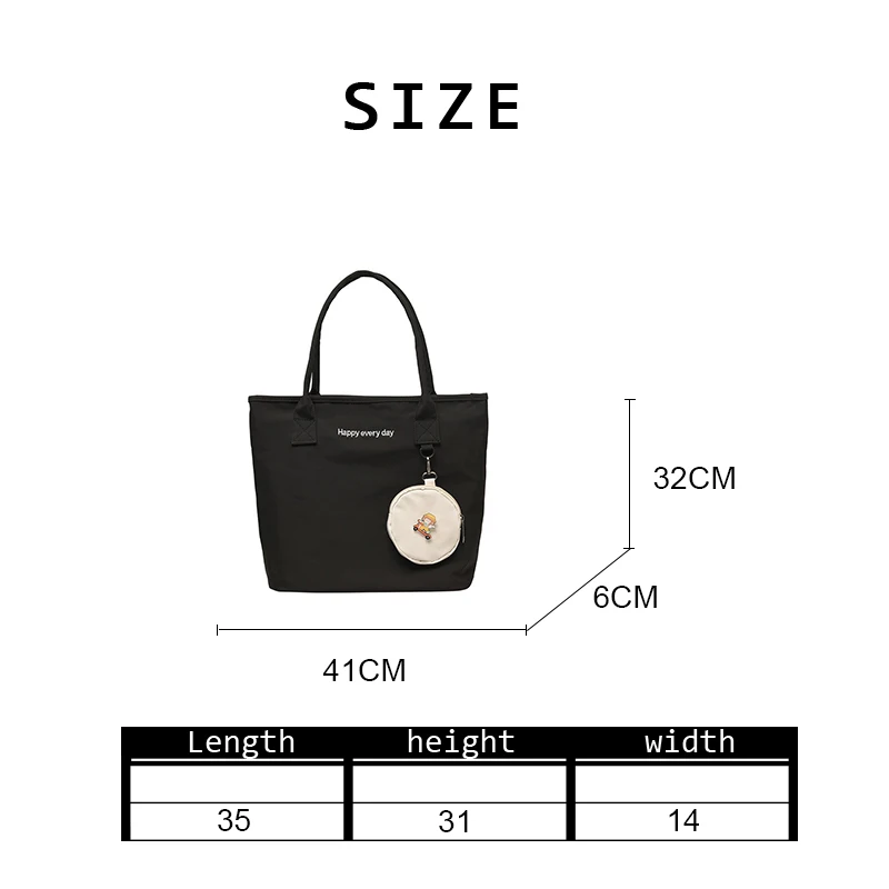 

2020 New Autumn Winter Women Canvas Bags Large Capacity Handbag Female Shopping Bag Girl School Shoulder Bag