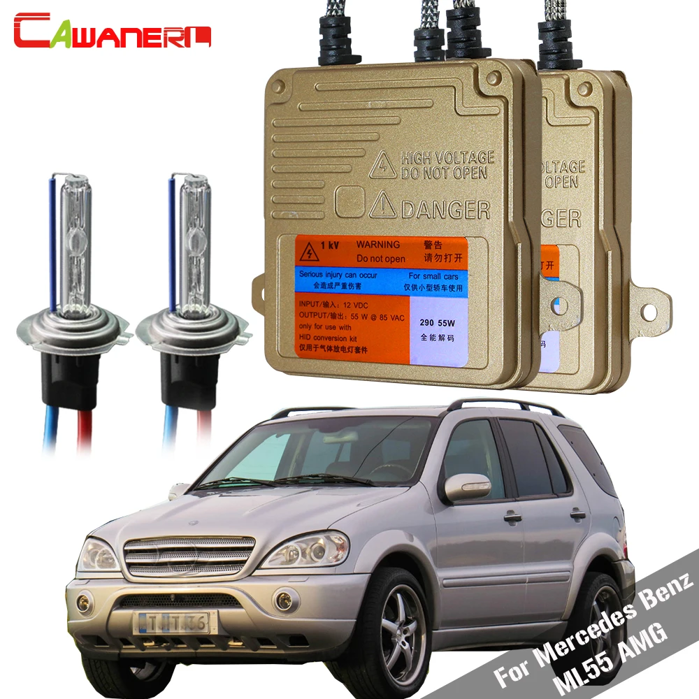 Cawanerl 55 Вт Автомобильная балластная лампа без ошибок HID ксенон комплект AC 3000K-8000K