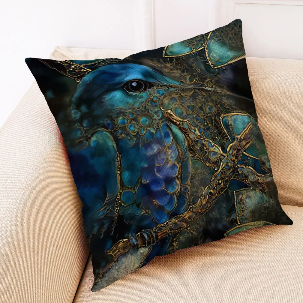 Дикие животные наволочка декоративная подушка Hoga funda cojines 45x45 housse de coussin Nordic