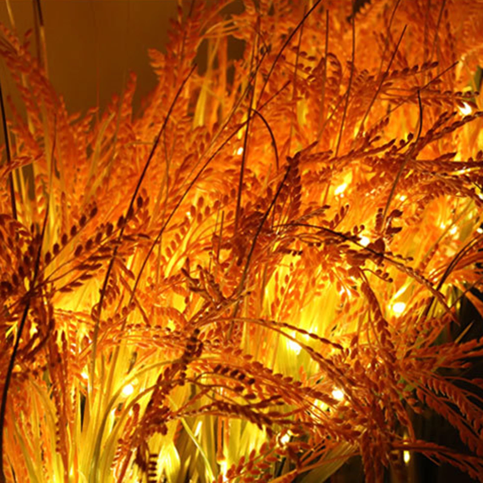 

Wheat LED Garden Lights Solar Waterproof Decor Lawn Stakes Lights 2 Pack Decoration Courtyard Lamp Light Sensing Simulation Whea