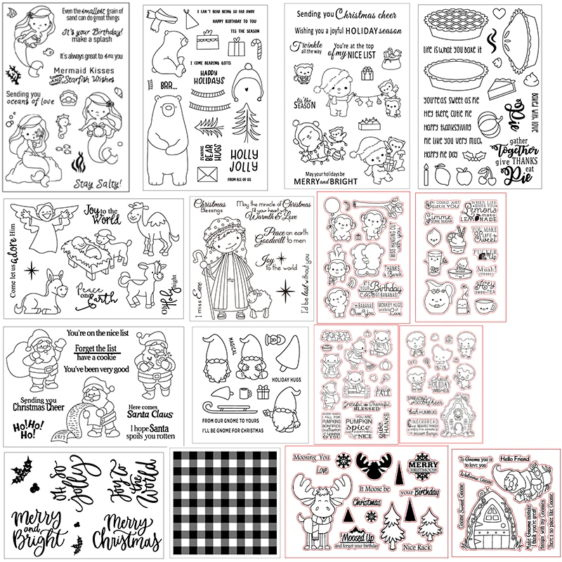 Счастливого Рождества зима прозрачные штампы координаты металлические режущие