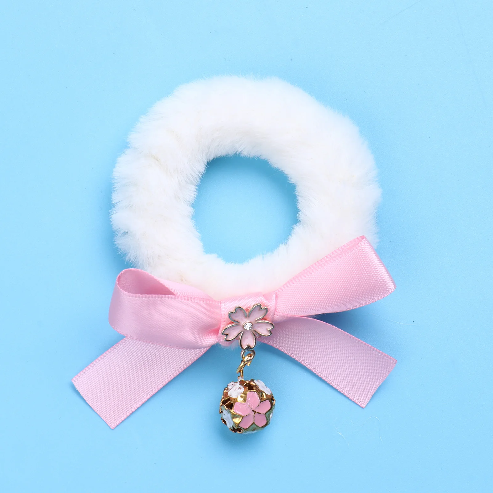 

Sakura Bell Tassel Bracelets Sweet Kawaii Japanese Ribbon Bow Plush Wristband Women Girls Terry Hair Tie Headdress Accessories