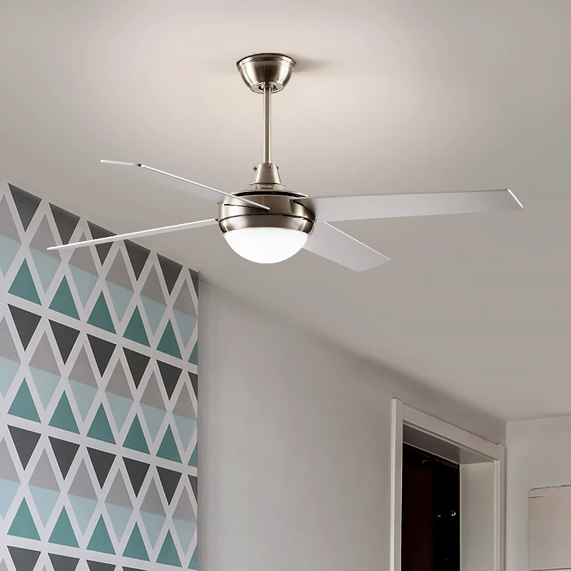 Современные потолочные вентиляторы с хромовым пультом ДУ для столовой домашний