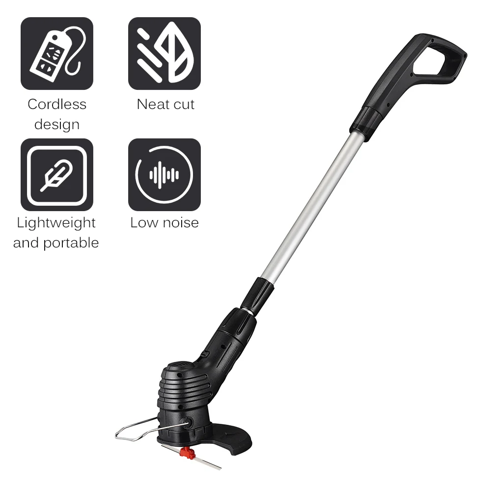 

Cordless Electric Lawn Mower Portable Lightweight Mowing Machine Trimmer Rechargeable Electric Mower Weed Eater 13000 RPM
