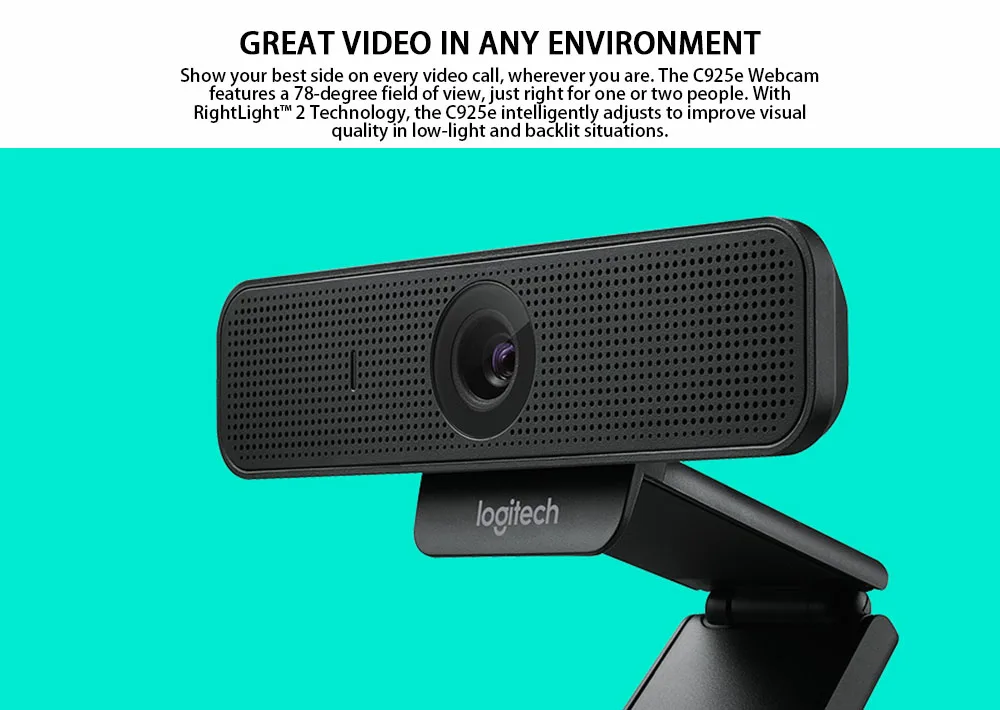 logitech webcam C925E webcam 1080p full HD with internal webcam cover usb web camera for pc cam