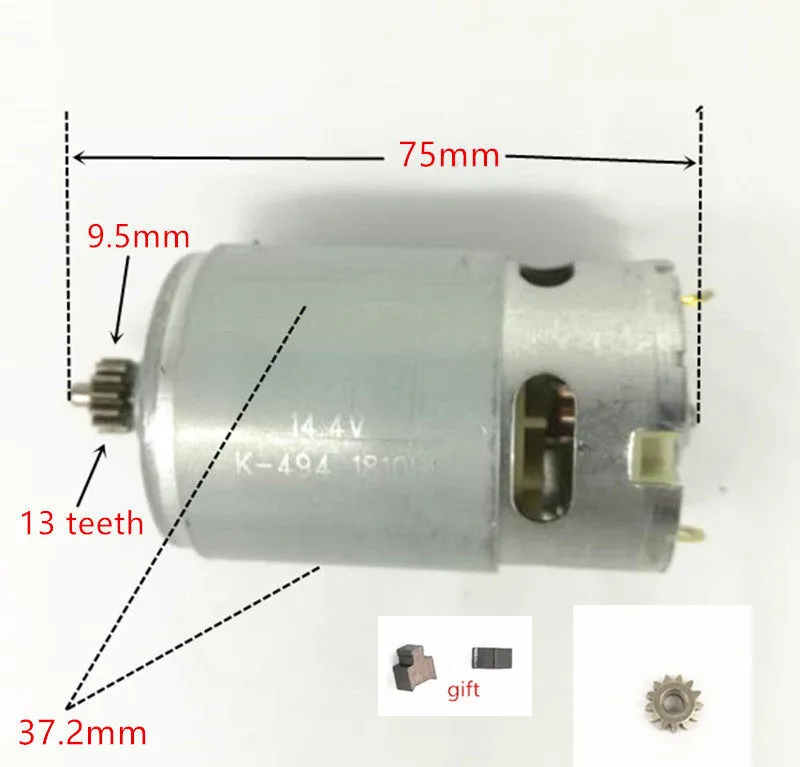Мотор для 13 зубьев 14 4 В BOSCH 2 5 li GSB14 7|for bosch|drill enginemotor for |