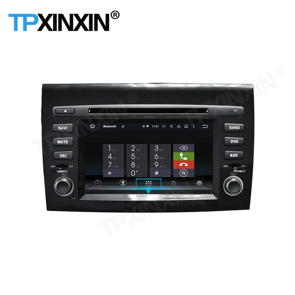 저렴한 자동차 라디오 스테레오 무선 스크린 레코더 안드로이드 D, 피아트 브라보 2007 2008 2009 2010 2011 2012 GPS 플레이어 자동 오디오 헤드 유닛