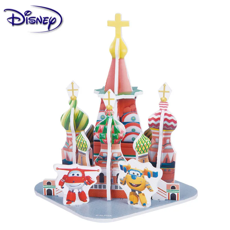 Дисней 3D DIY Замороженные головоломки детские игрушки дети день рождения принадлежности подарок для детей Замок головоломки