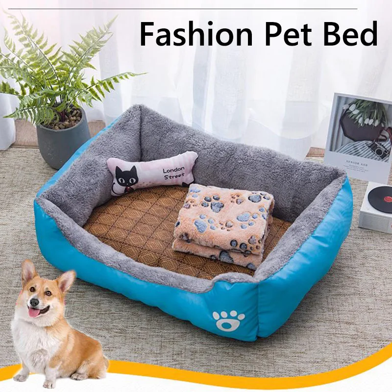2020 детская мягкая большая кровать для собак кошка теплая уютная домик мягкое