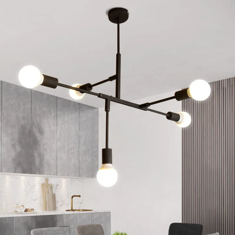 Винтажная Лофт ретро люстра-спутник для кухни бара столовой спальни Декор