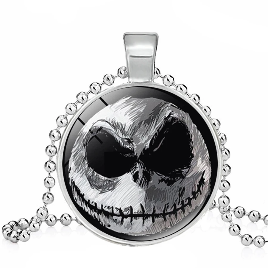 Кошмар перед Рождеством ожерелье Джек Скеллингтон и Салли мультфильм кулон