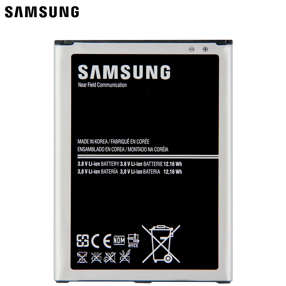 Samsung оригинальный запасной аккумулятор B700BC B700BE для Galaxy Mega 6 3 8GB I9200 аутентичный