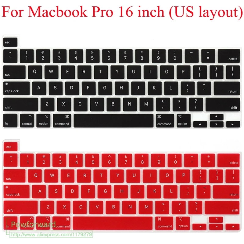 Защитная крышка для клавиатуры Macbook Pro 16 дюймов 2019 US layout A2141|Чехлы клавиатуры| |