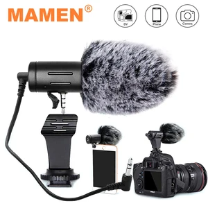 Микрофон для видеозаписи MAMEN, 3,5 мм, 3 м