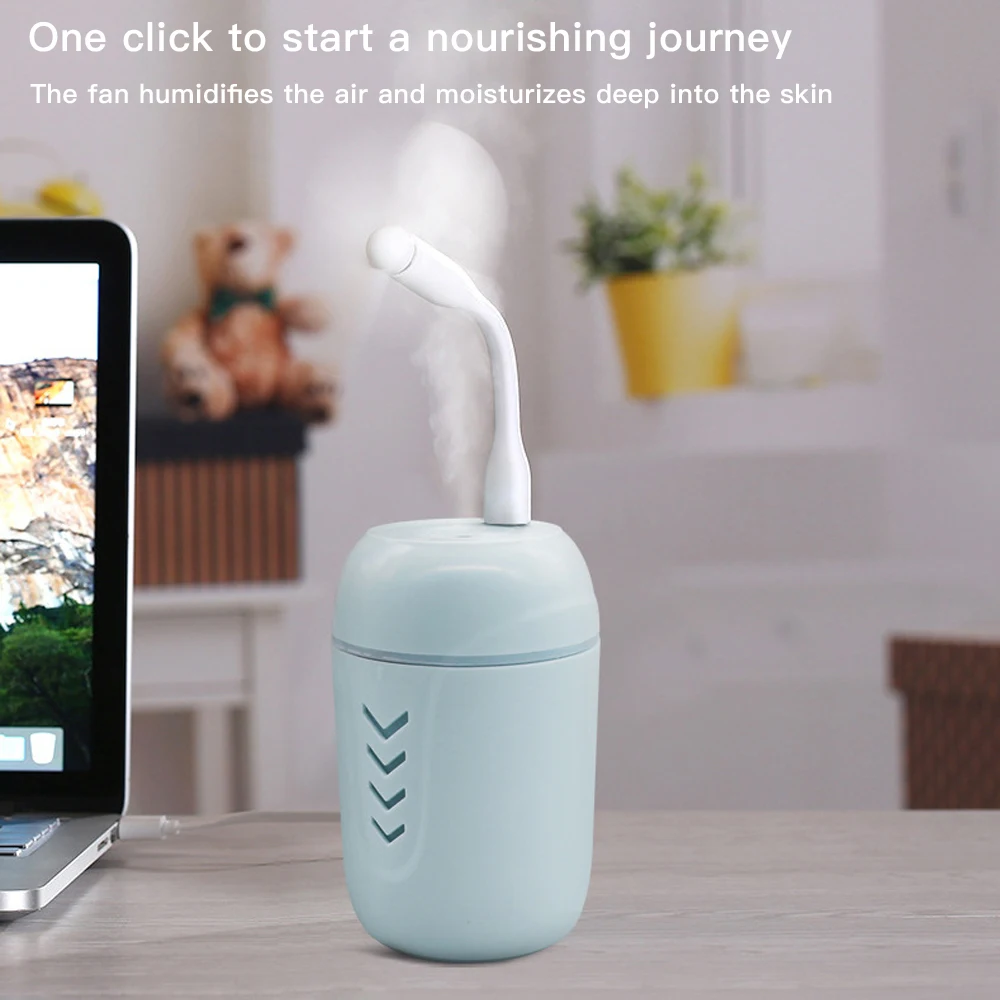 Портативный ультразвуковой увлажнитель воздуха USB с светодиодный ночной