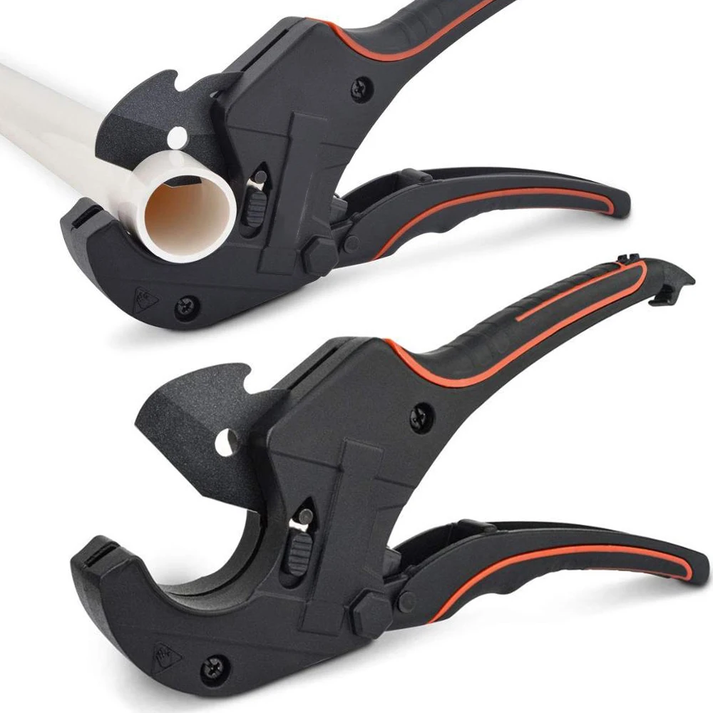 

Резаки ПВХ-труба дюйма, резак для труб с храповым механизмом, ножницы из полипропилена со стальным лезвием SK5, для домашних работ, инструмент...