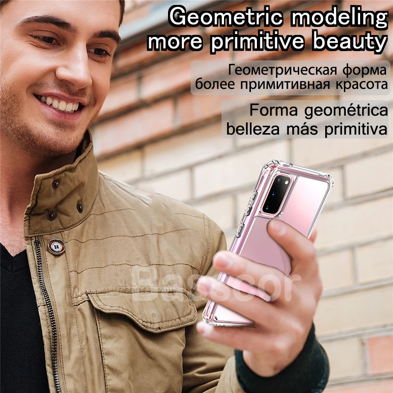 

Original Luxury Silicone Clear Phone Case For Samsung Galaxy A52 A51 A71 A12 A72 A50 A21S A40 A41 A32 A20E A31 Anti Fall Cover