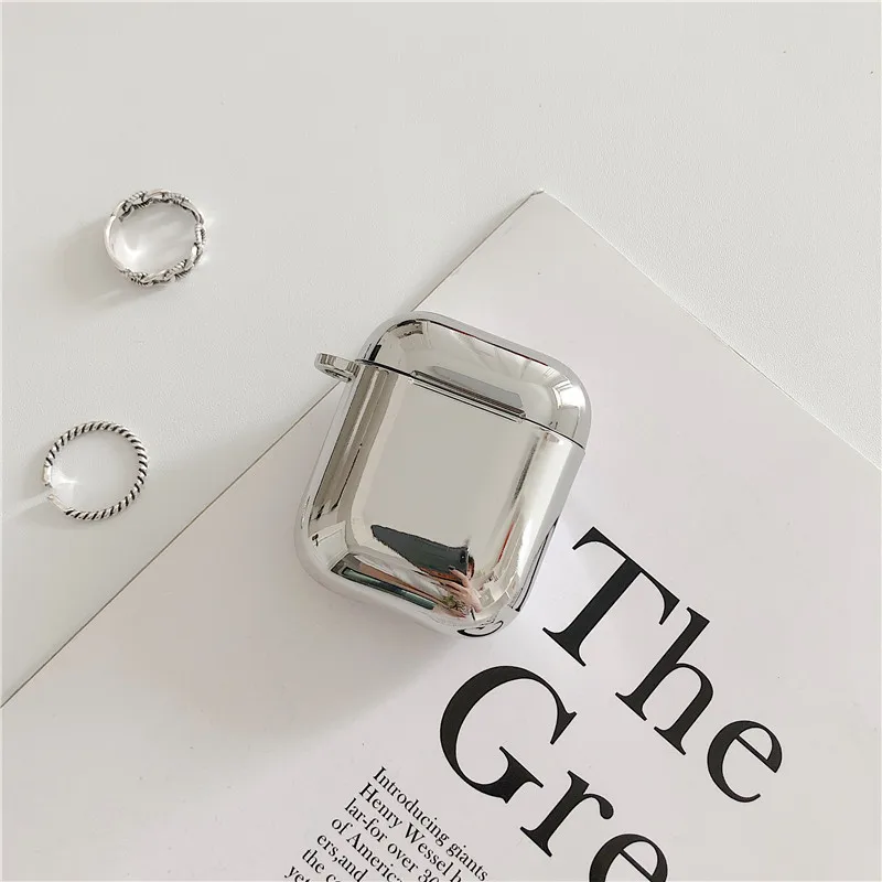

airpods earphone cover electroplating 6 colors suitable for Apple II 2 wireless bluetooth earphone box