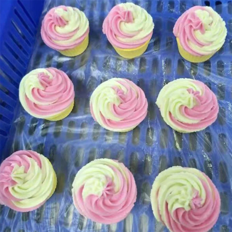 

Cup Cake Bubble Bath Bomb Natural Fizzy for Women Moisturizes Dry Sensitive Skin. Releases Color, Scent, and Bubbles