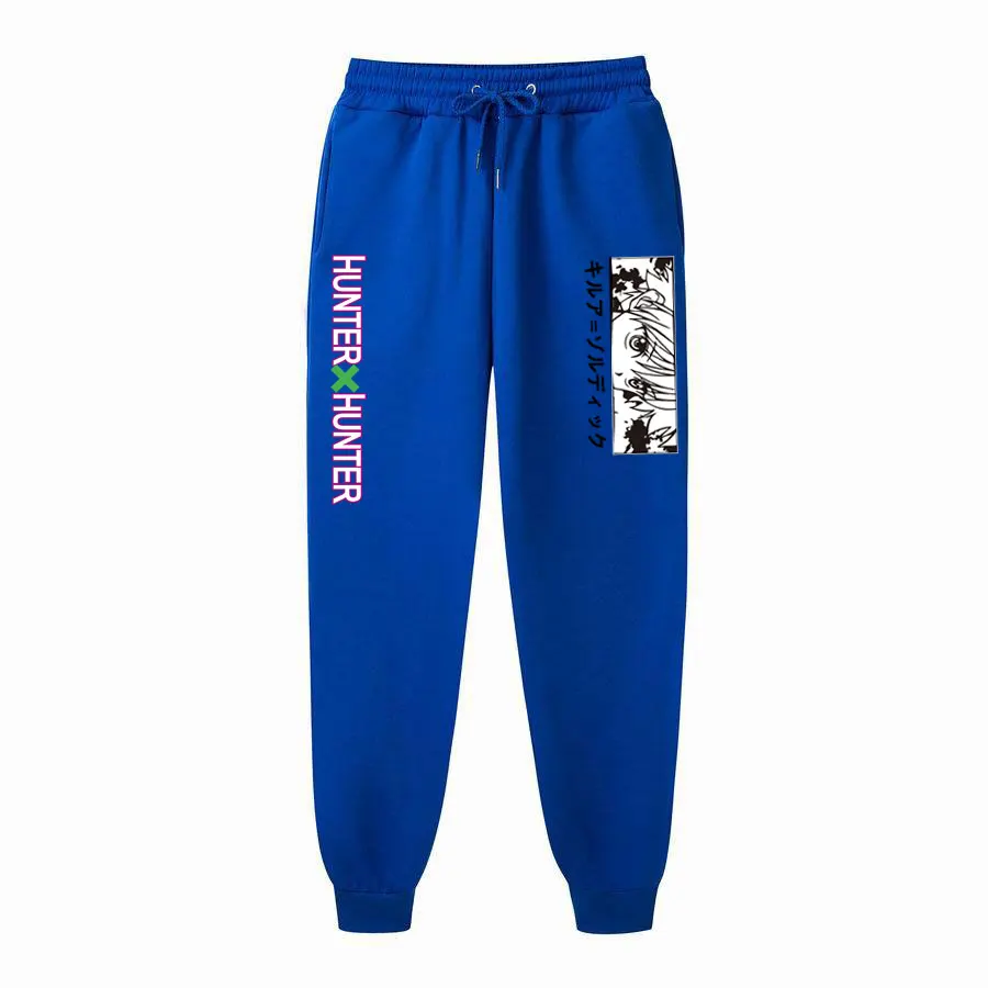 

Japan Anime Hunter x Hunter Print pants Men's Sweatpants Joggers Lounge Pants Pockets Outdoor Hiking Running Trousers SweatpantS