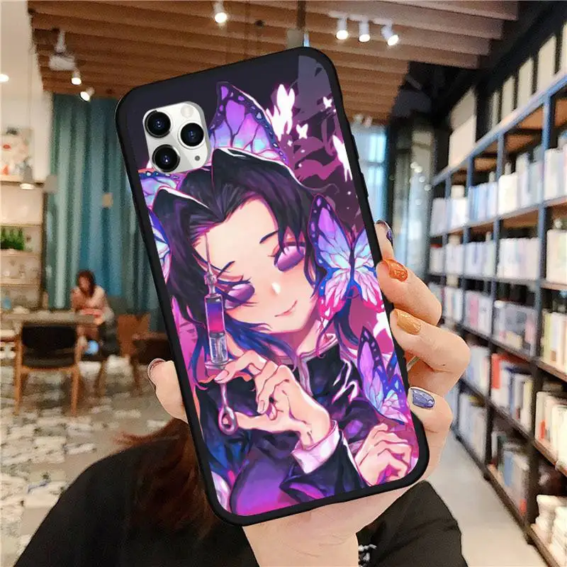 

Demon Slayer cartoon anime Phone Case for iPhone 11 12 pro MINI XS MAX 8 7 6 6S Plus X 5S SE 2020 XR