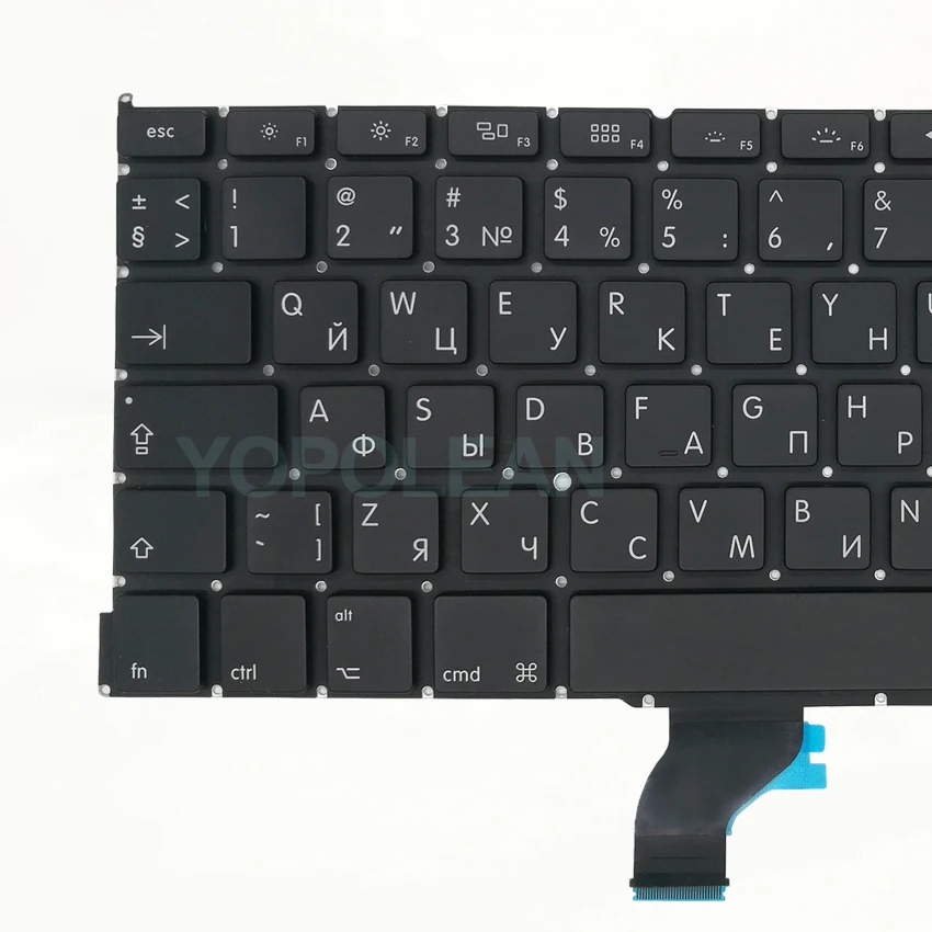 Русская клавиатура с подсветкой для Macbook Pro Retina 13 дюймов A1502 2013 2015 лет|Клавиатуры