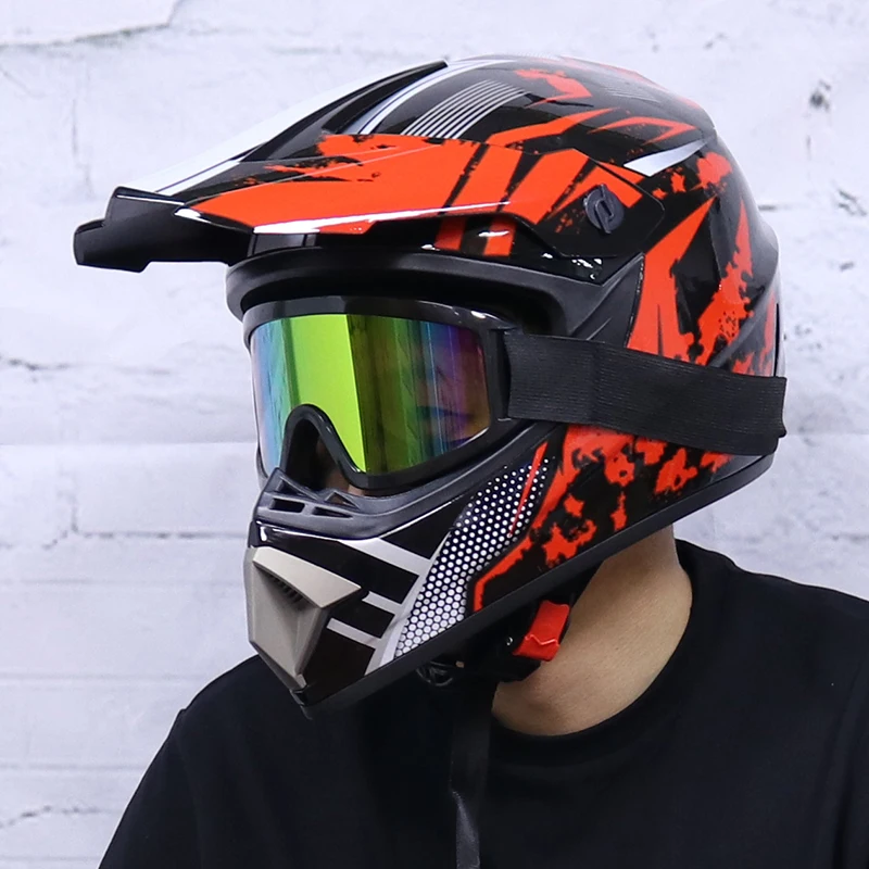 Профессиональный Гоночный Кроссовый шлем hors route Casque Moto Capacete Moto Casco внедорожный мультяшный детский мотоциклетный шлем